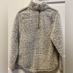 Cute + Cozy! Here it is, the Simply Southern 1/4 Zip Sherpa Pullover